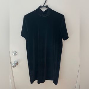 Madewell velvet mock neck dress size Large